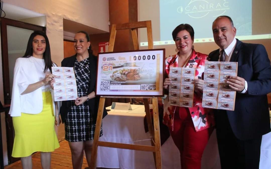 Gastronomía Zacatecana en los billetes de la lotería Nacional